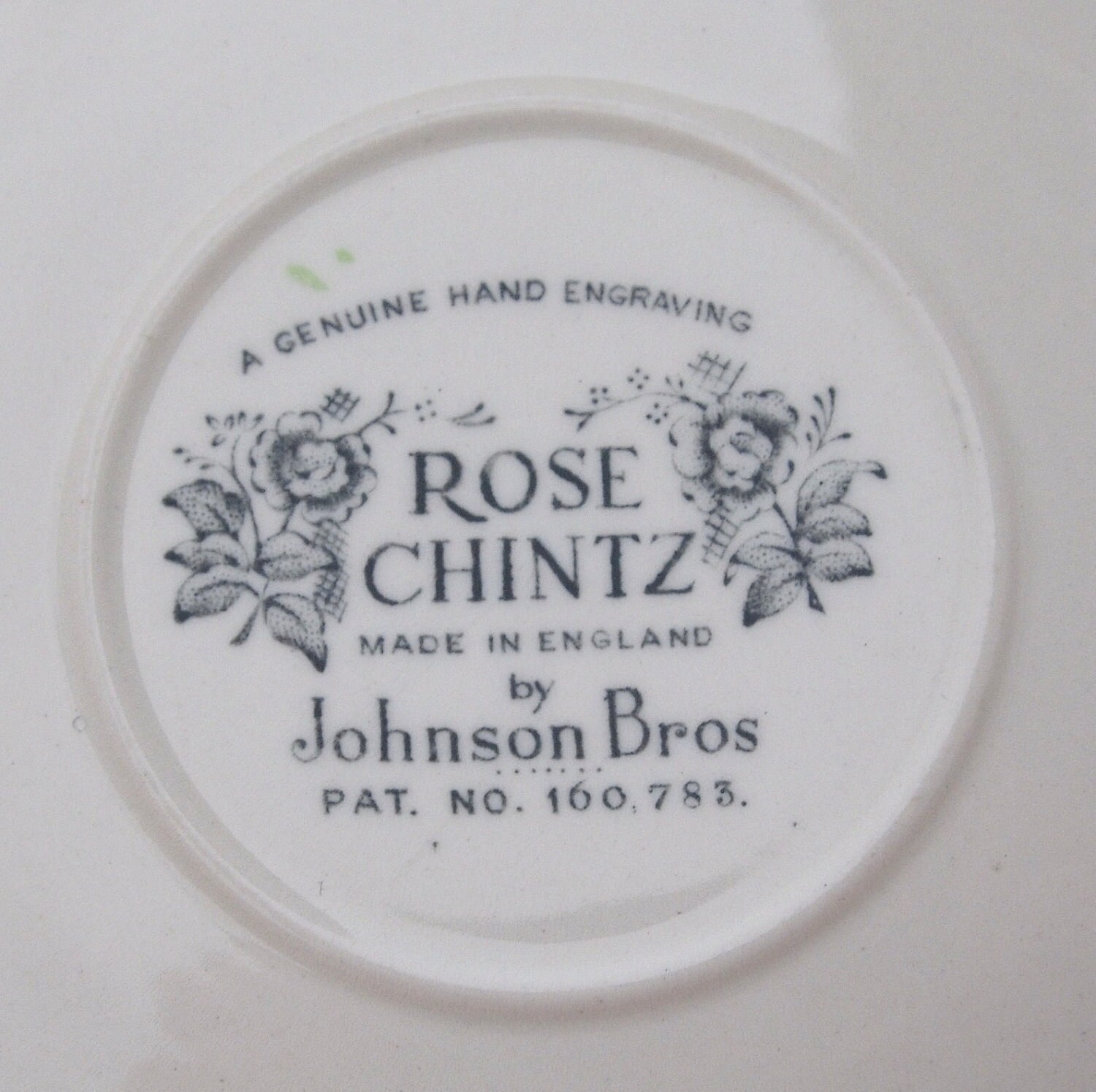 Pretty Pink Rose Chintz Teacup and Saucer Johnson Bros.