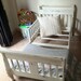 Painted Distressed Cottage Chic Toddler Sleigh Bed