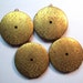 Vintage Round Patterned Raw Brass and Copper Locket 38mm 2 piece