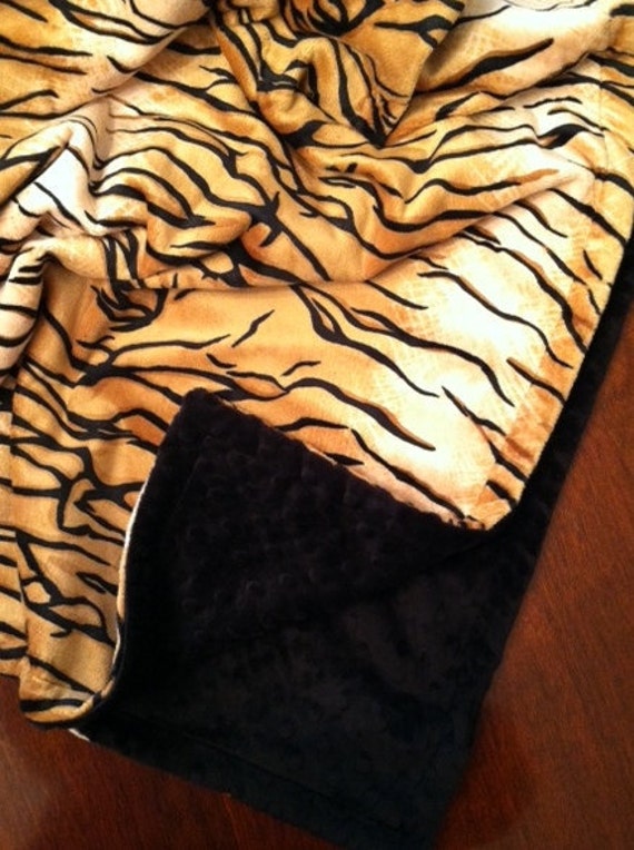 Where can you find a blanket with a tiger image on it?