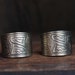 RESERVED FOR HAZEL Vintage Tribal Designed Silver Hoop Earrings