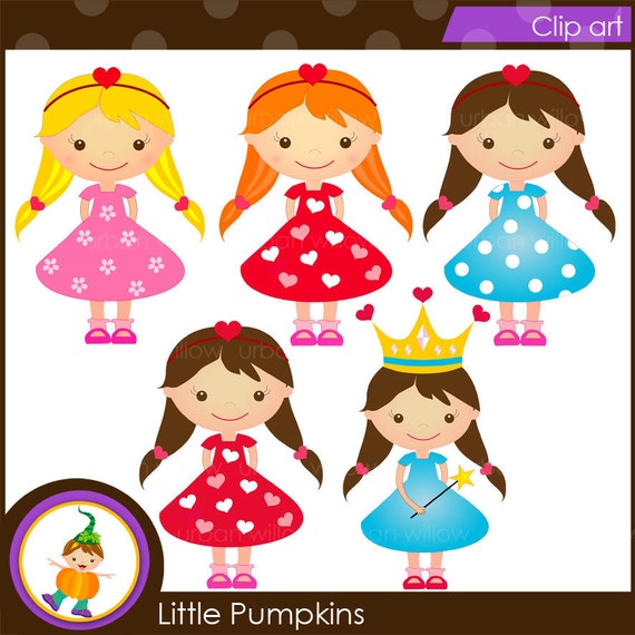 Items similar to INSTANT DOWNLOAD - Little Girls - Clip art for ...