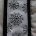 Black and White Spider Web Guitar Strap
