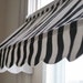 MADE-TO-ORDER Indoor Awning Curtain - custom made width (up to 50" wide) and 14 1/2" high - Choose From Available Fabrics