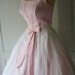 vintage 1950's 60's pretty in pink COCKTAIL PARTY mad men dress S