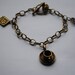 Once Upon A Time Rumbelle (Rumplestiltskin/Belle) Rose Toggle Charm Bracelet