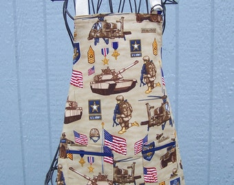 Child's Army Apron