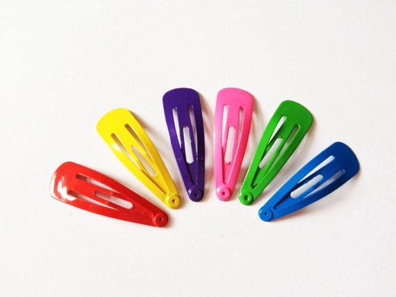 Items similar to 12 pcs./ 32 mm. Colorful snap clip - Small size (CODE ...