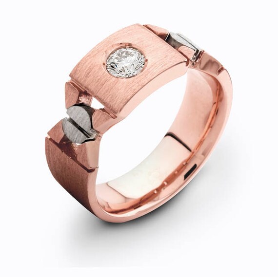 Good Rose Gold Mens Wedding Band #1: Il_570xN.350198834.jpg Good Rose Gold Mens Wedding Band #1: Il_570xN.350198834.jpg