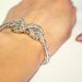 INFINITY ELEGANCE Nautical Cord Sailor Knot OOAK beaded silver bracelet.