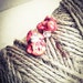 Orange/Red Fire Stone Studs