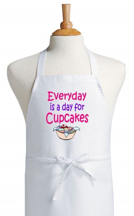 Cute Baking Apron Everyday Is A Day For Cupcakes by CoolAprons