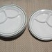 Reserve For Brandi RESTAURANT DINNER PLATES White With Green Trim made by Buffalo China Set Of Four