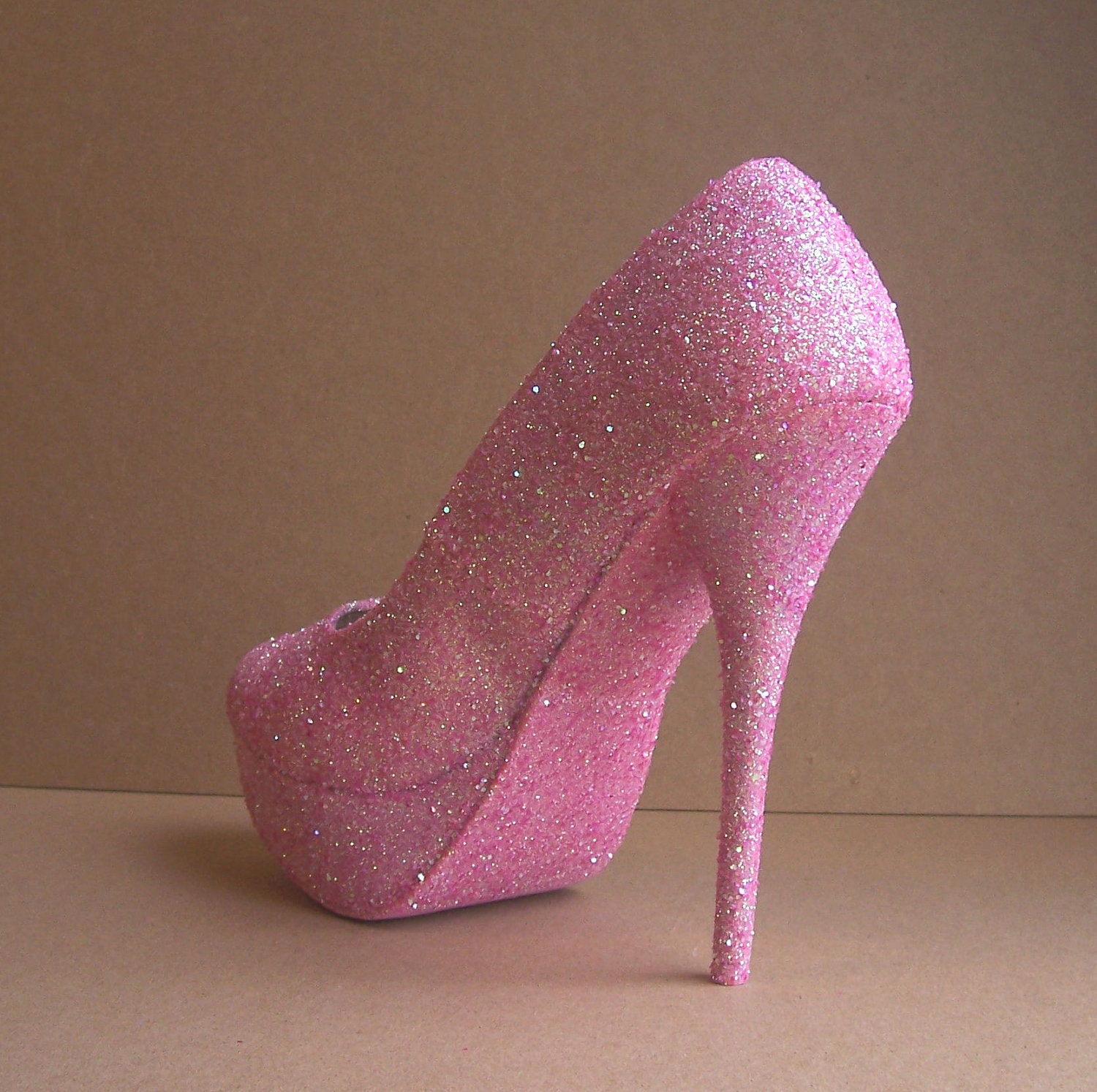 Pink Hello  Kitty  Glitter High Heels 