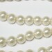 Glass Pearls Beads Cream 10mm 32 inch J1156
