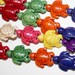 Multi color 18mm Sea Turtle Beads 15.5 inch strand K1182