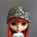 Blythe Beanie - Monsters on the Loose - Black, Gray and Pink