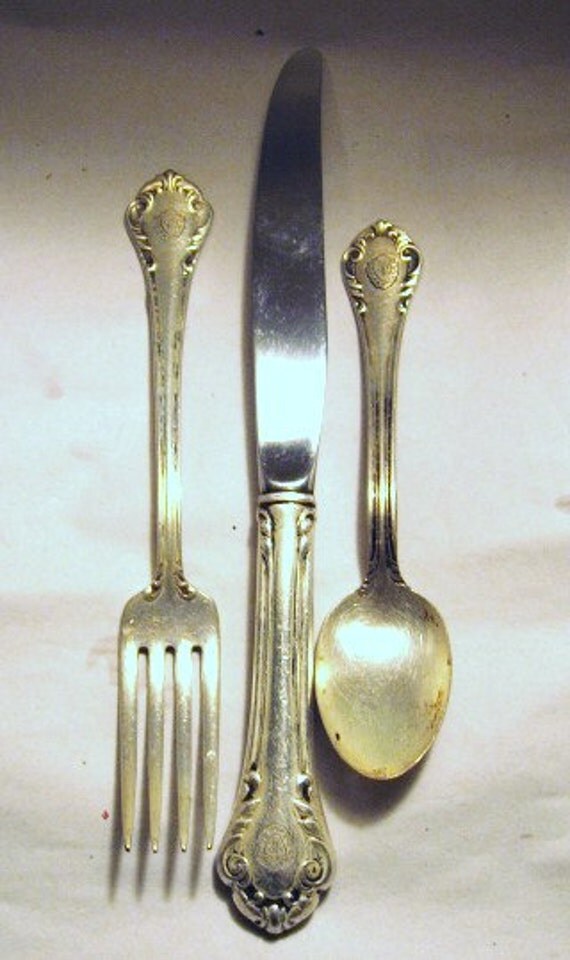 Vintage Plaza Hotel New York Flatware 3 Pcs Reed and Barton