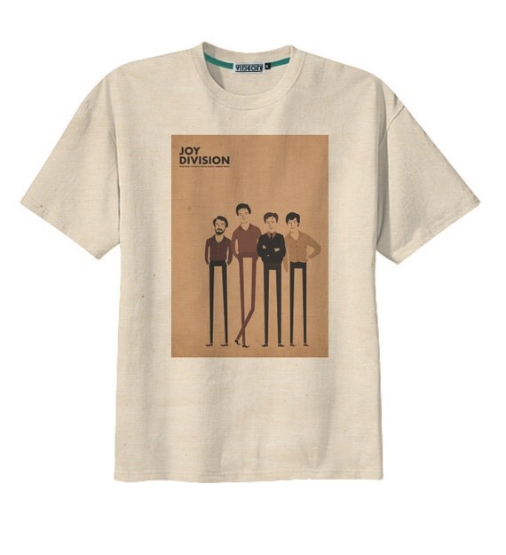 Retro Joy Division Punk Rock UK Band TShirt Tee by Videofe