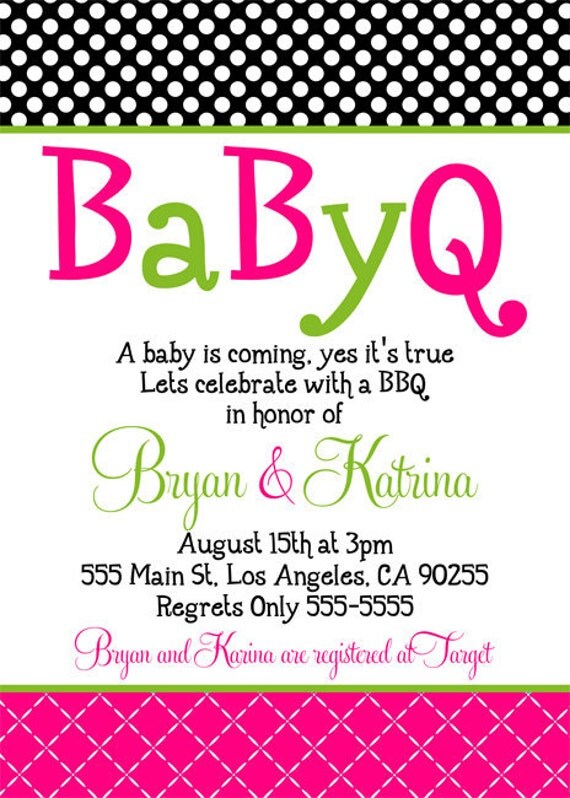 BaByQ Baby Shower Invitation