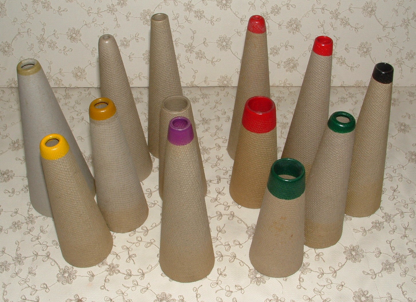 Vintage Empty Thread Spool Cone for crafting heavy