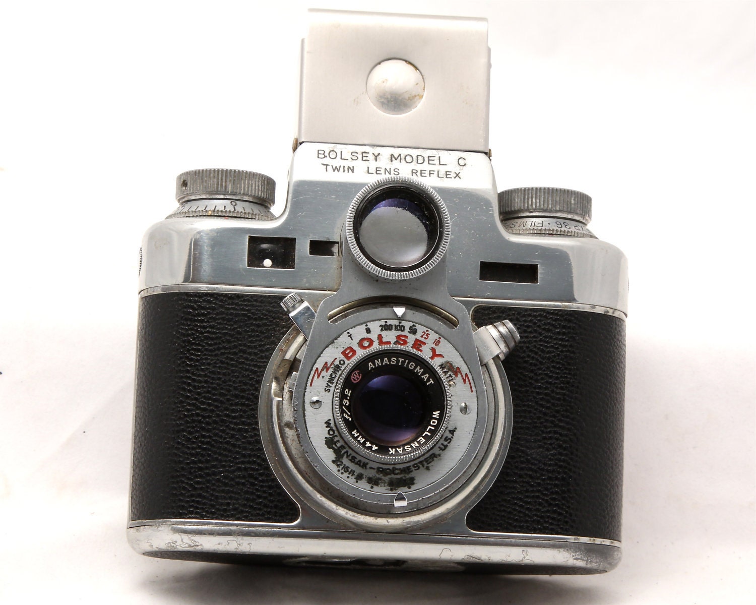 BOLSEY Model C Twin Lens Reflex Vintage TLR Camera