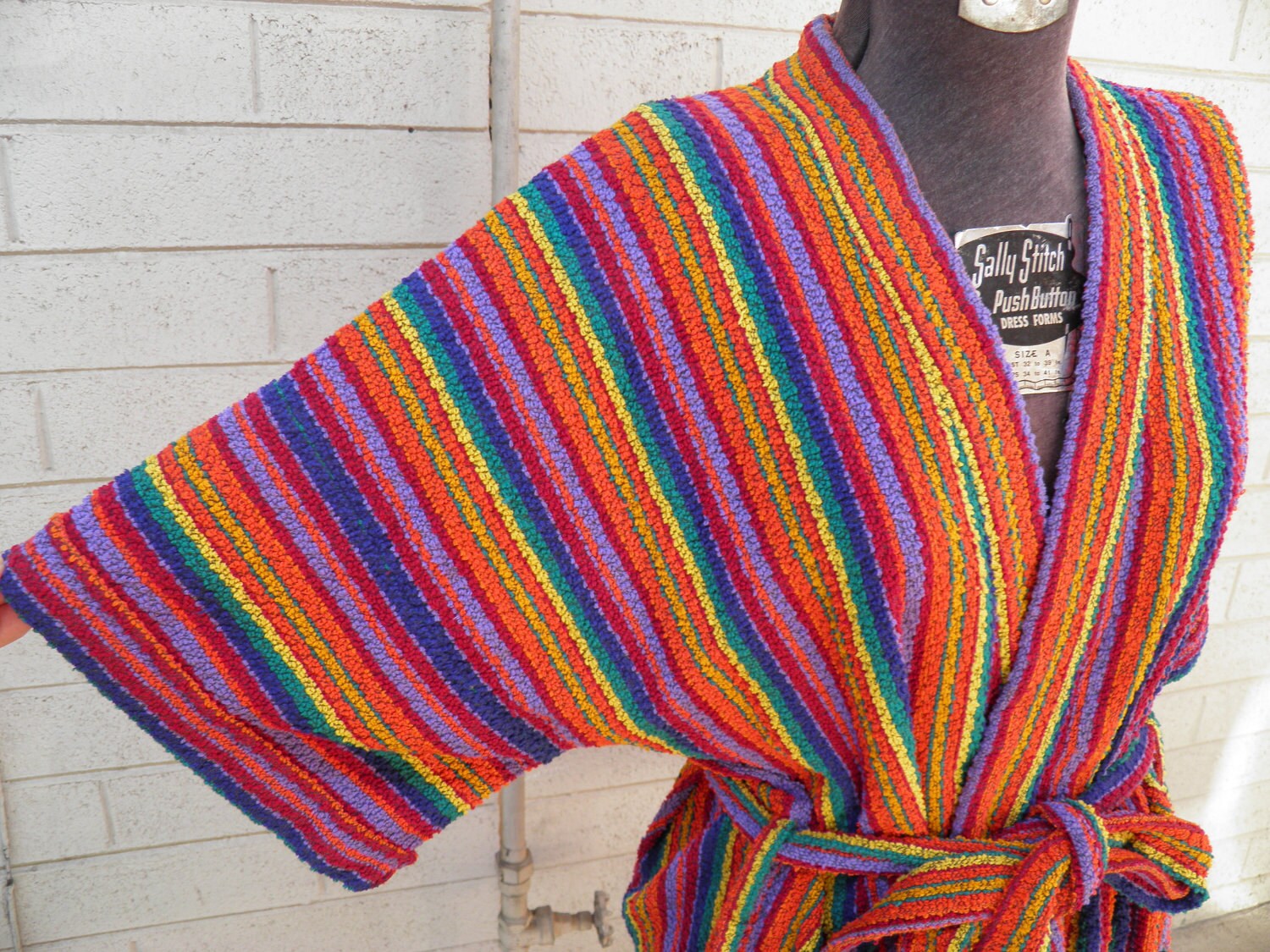 Rainbow Kimono Robe Super Colorful