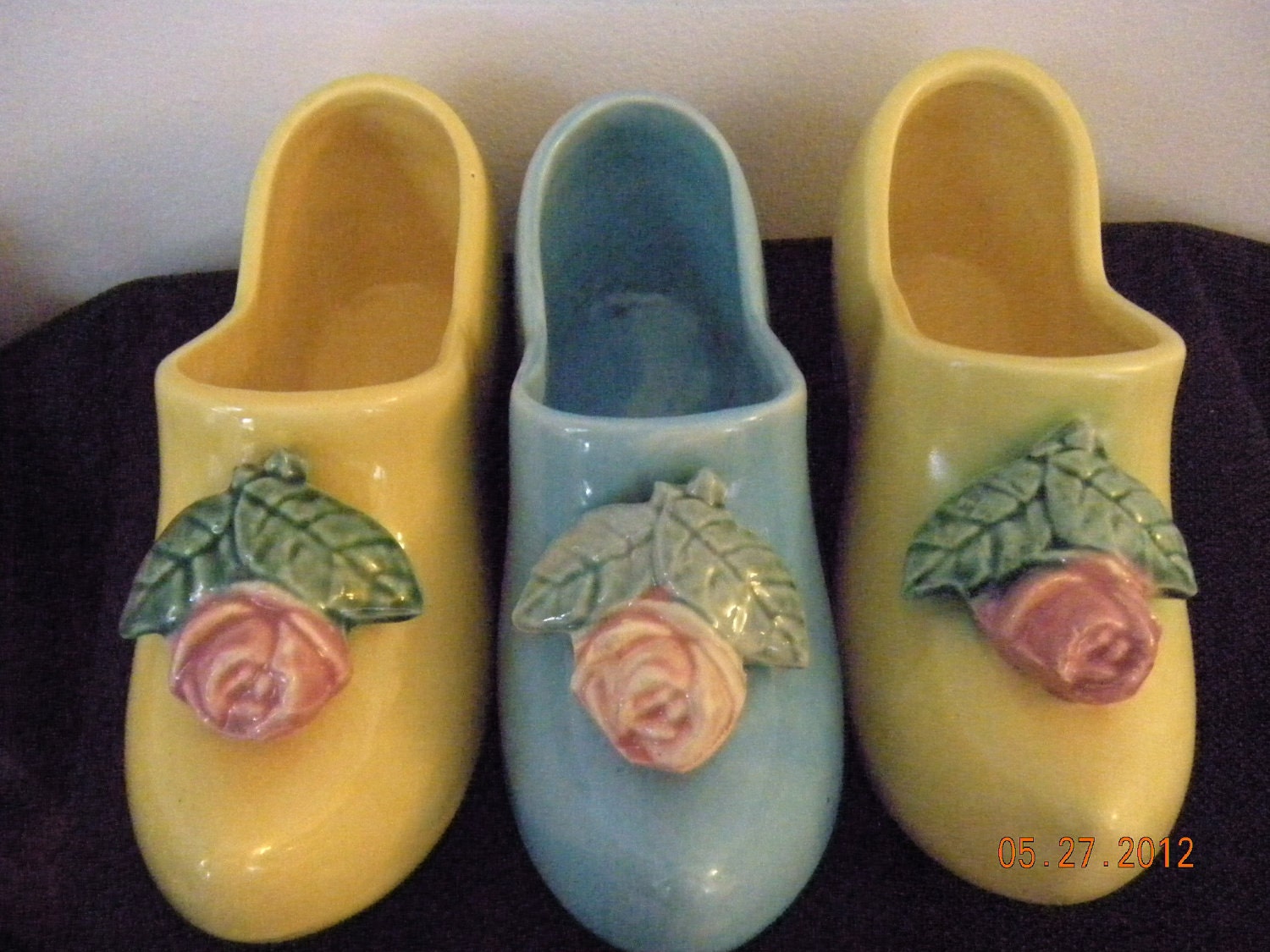 Vintage McCoy Dutch Shoe Planters 1947