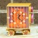 Vintage General Electric Youth Alarm Clock Neon Orange Tiger in Circus Train Cart 1960s