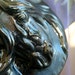 Black Ice Ceramic Horse Medallion