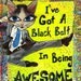 Ive Got A Black Belt in Being AWESOME - Kitten Collage- 8x10inches - ART Print