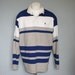 1980s RALPH LAUREN / Long Sleeve Rugby Stripe Polo Shirt, L-XL
