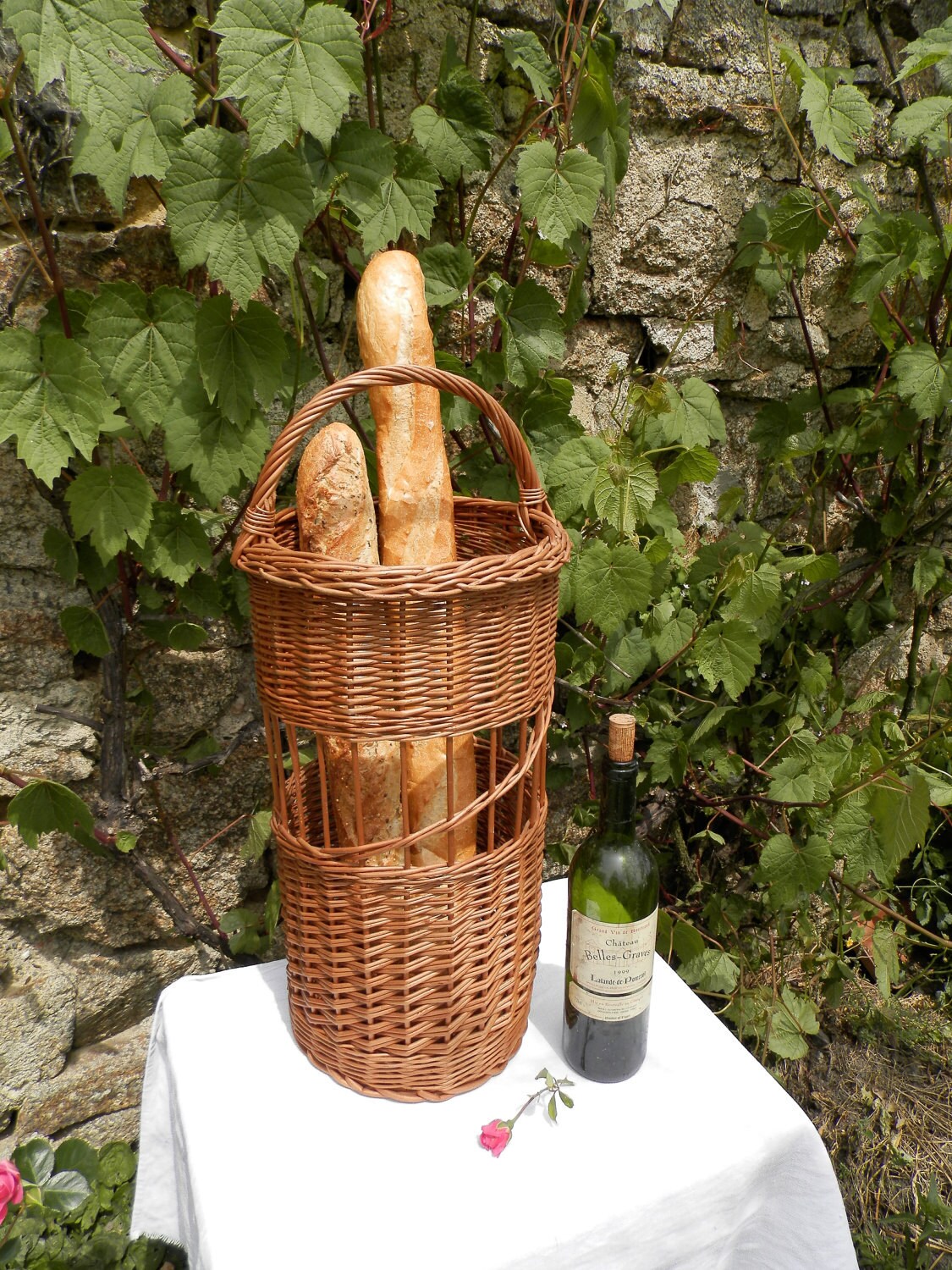 Vintage French bread basket