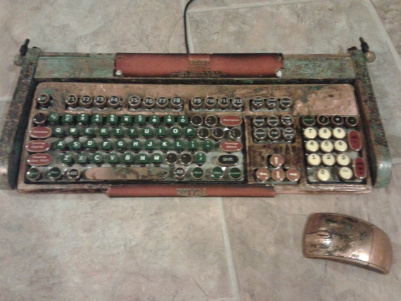 steampunk typewriter keyboard