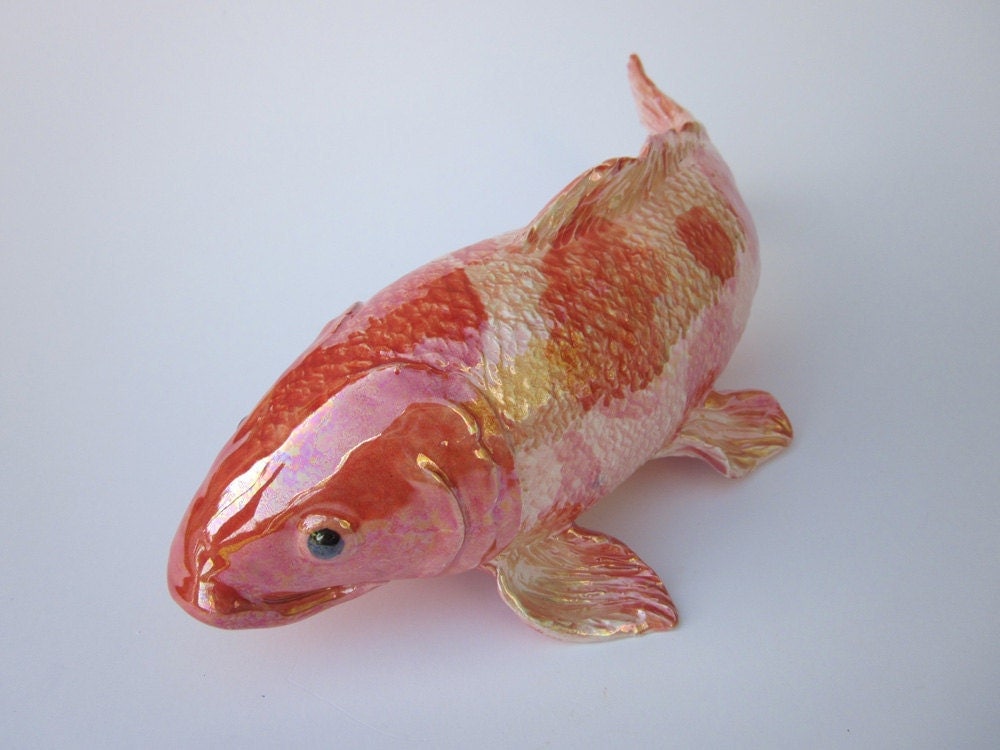 Koi Fish Sculpture Handmade by KoiJoy on Etsy