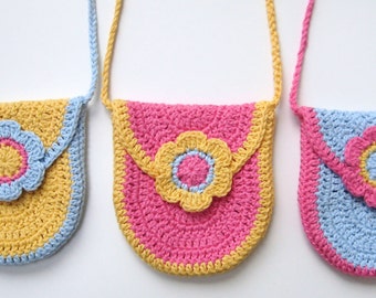 Crochet Pattern bow purse bag INSTANT DOWNLOAD pdf little us