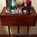 Wine Crate Side Table with Sliding Storage - Reserved for Jody
