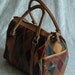 vintage leather patchwork bag