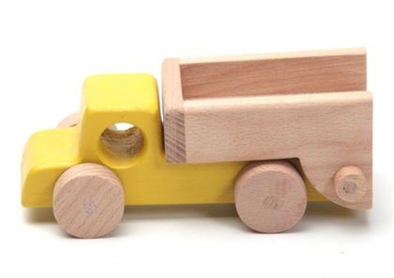  wooden truck, natural, organic wooden toys for kids on Etsy
