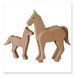 Handcrafted wooden horse, natural, organic wooden toys for kids