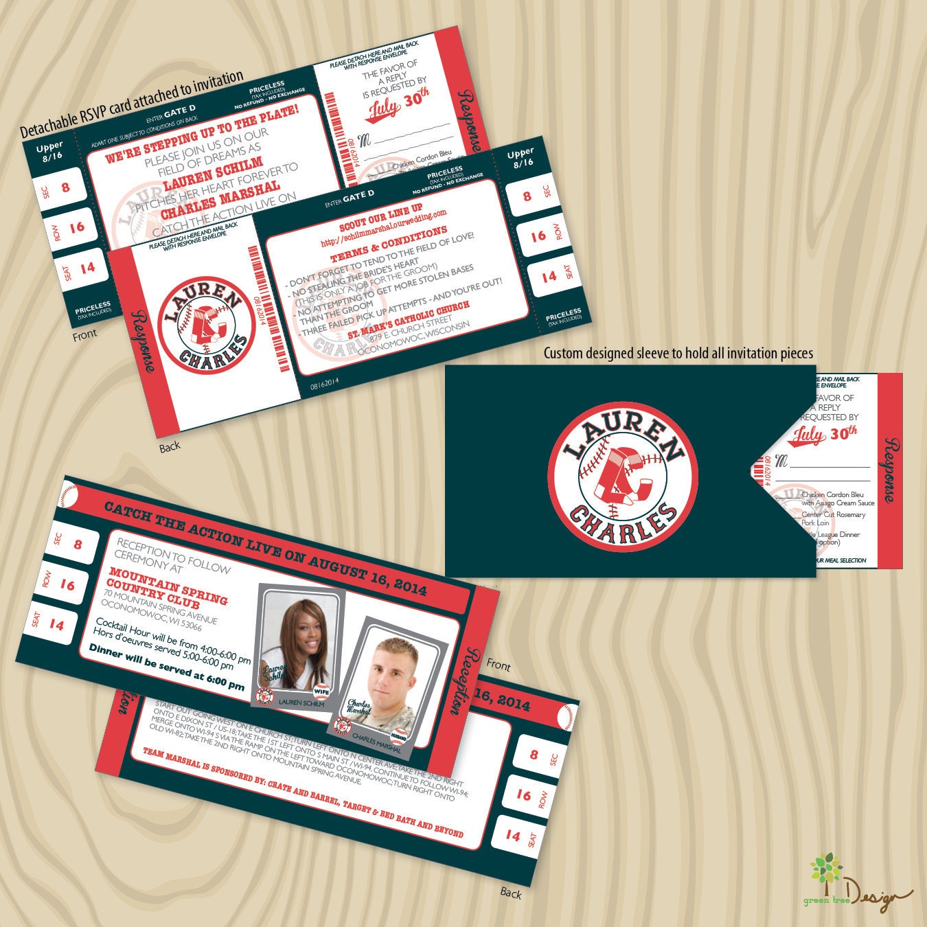 Baseball Themed Invitations 2