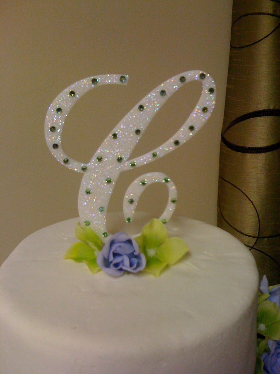 Items similar to Monogram Cake Topper on Etsy