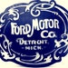 Original Ford Motor Co Logo Steel Sign Garage Art Nouveau