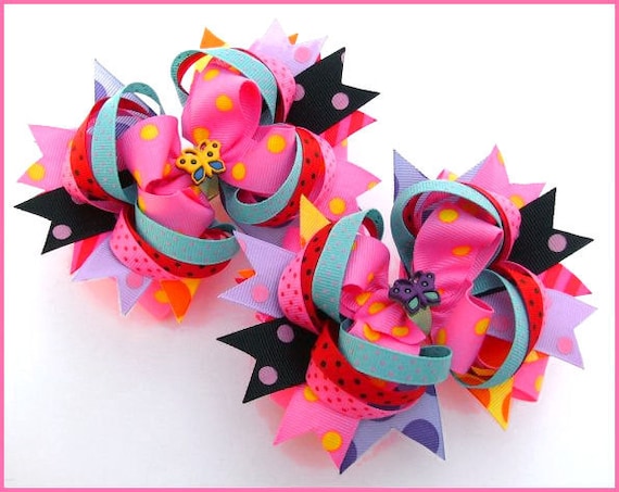 Twisted Layered Boutique Hair Bow Tutorial by ThePoshBowz on Etsy