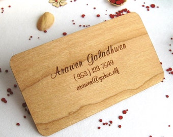 Engraved wood business cards 100, wooden business cards, wood cards
