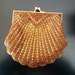 Retro Vintage La Regale Ltd. Gold Beaded Clutch Purse Handbag
