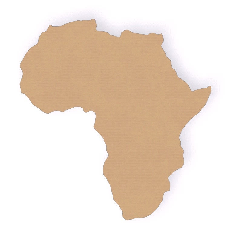 12 tall Africa Wood Craft Cutout Shape by WoodCraftCutouts on Etsy