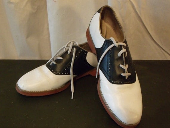 Saddle Oxford Shoes Vintage 80s does 50s Jumping Jacks Vintage
