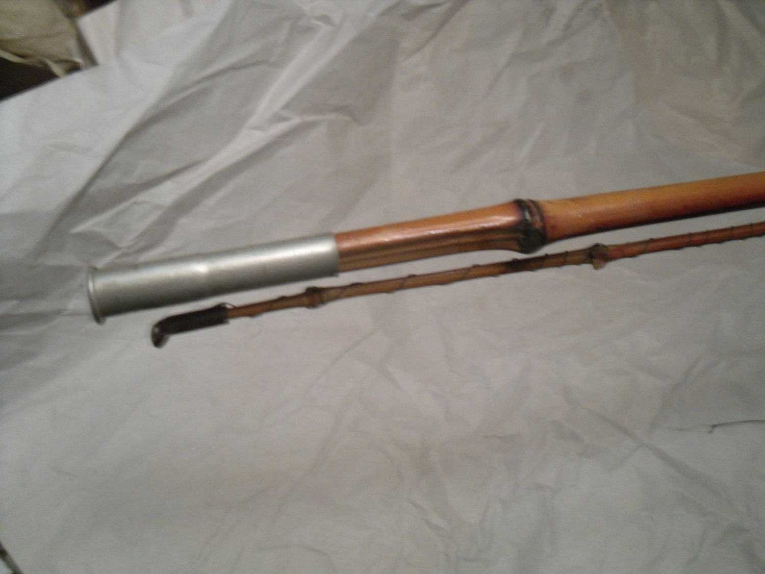 Vinatge Bamboo Cane fishing pole Lew s Poles 1960 s