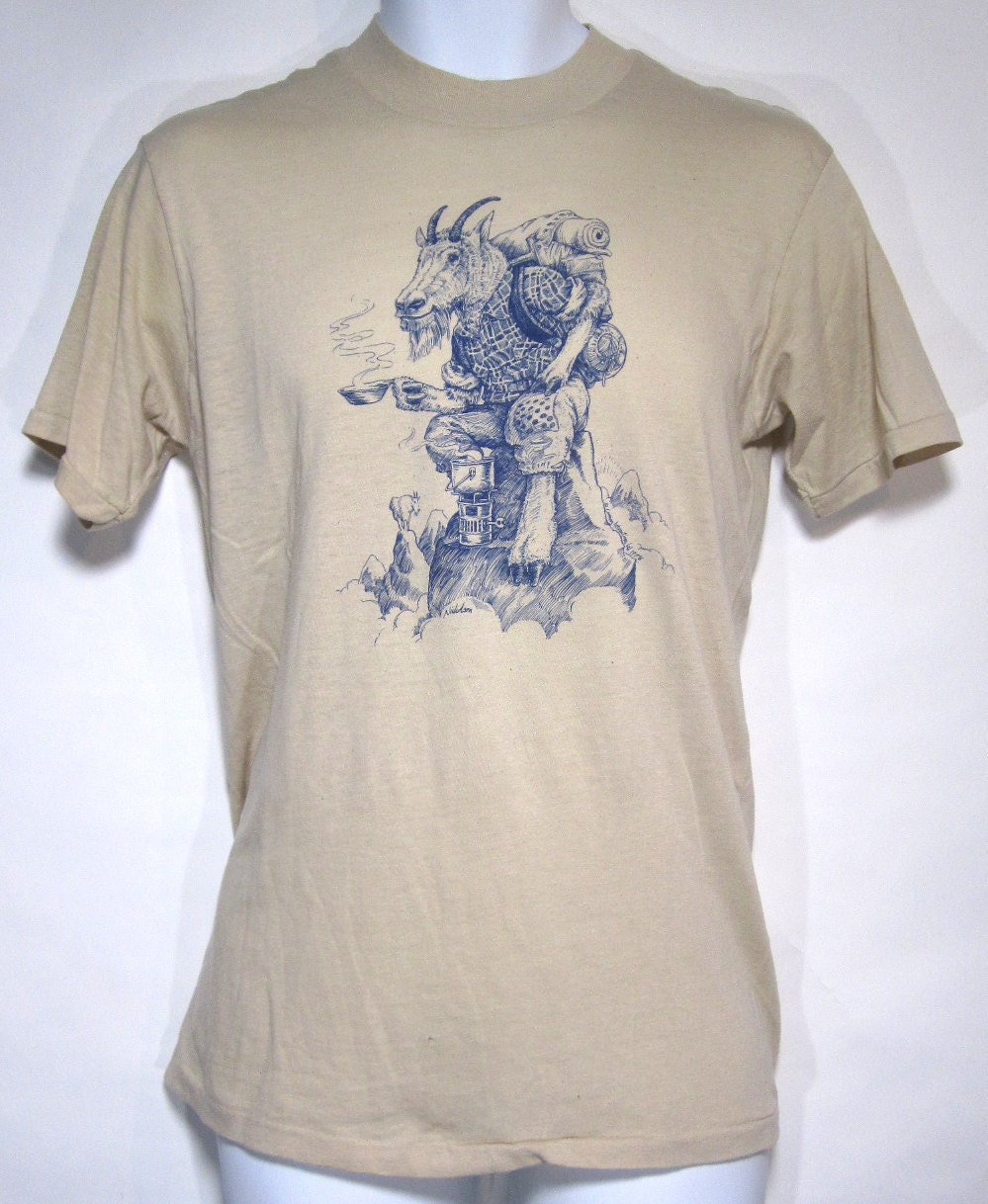 Vintage Nicholson Mountain Goat T-Shirt Sz.S or M by KumaKumaShop